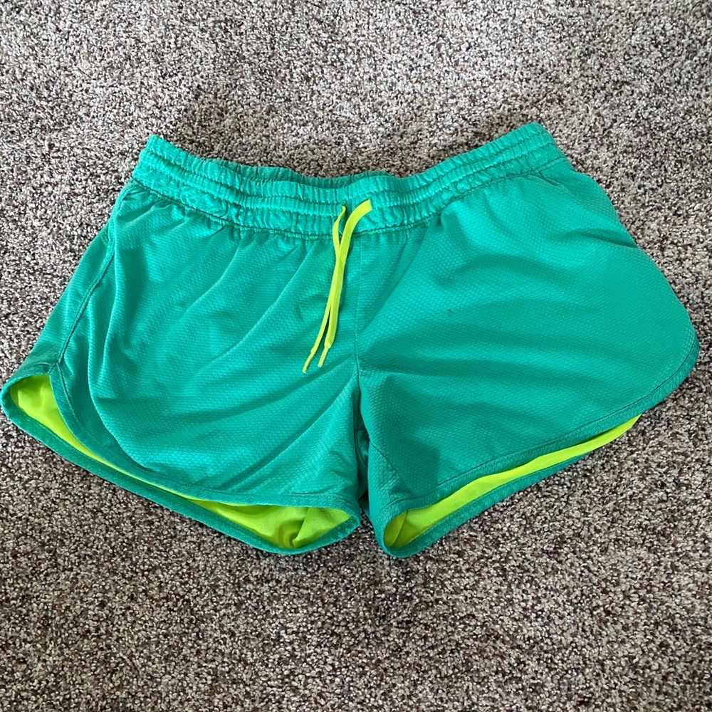Teal shorts